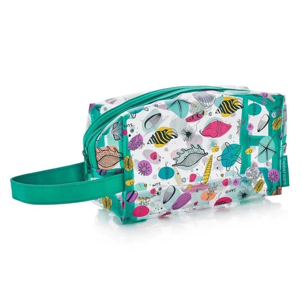 NEW Tupperware Utopic Shore Clear Pouch / Fanny Pack